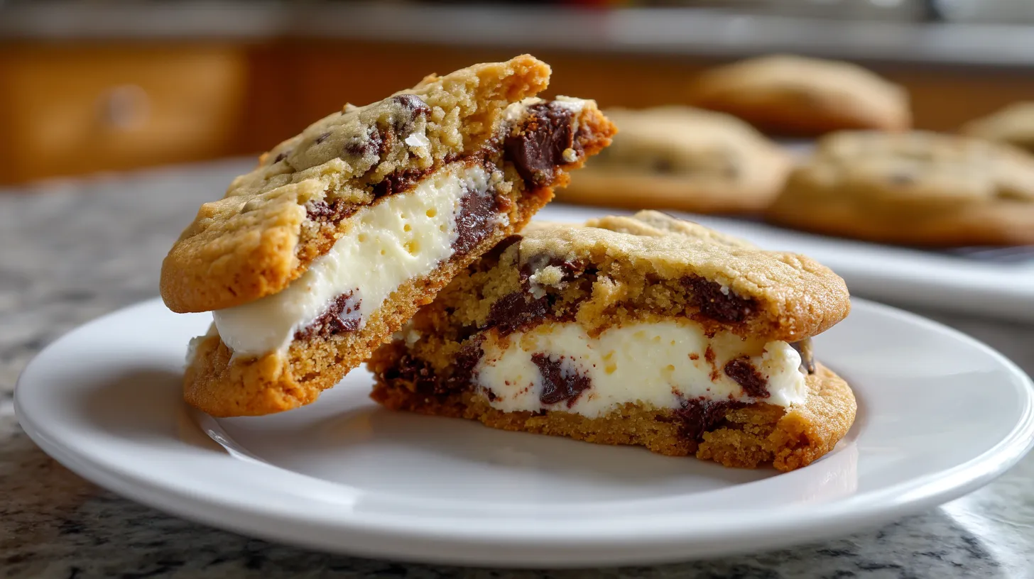 Cheesecake Stuffed Chocolate Chip Cookies
