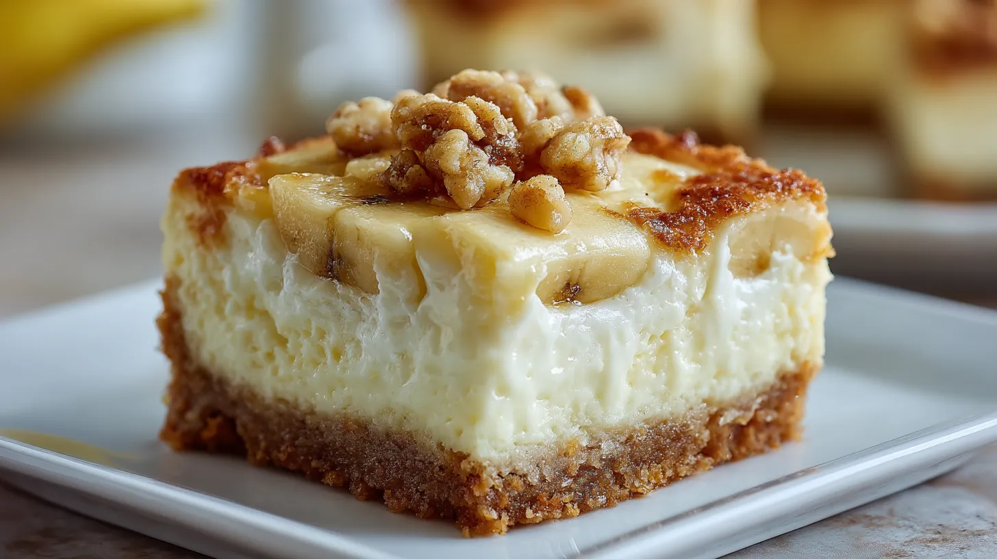 Banana Pudding Cheesecake Bars