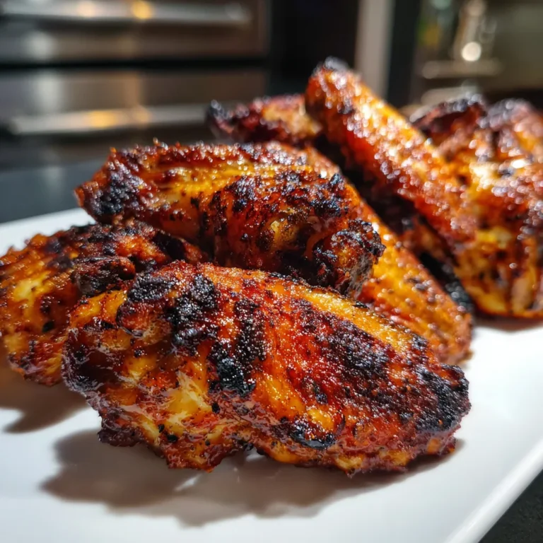BBQ Air Fryer Chicken Wings with a Twist