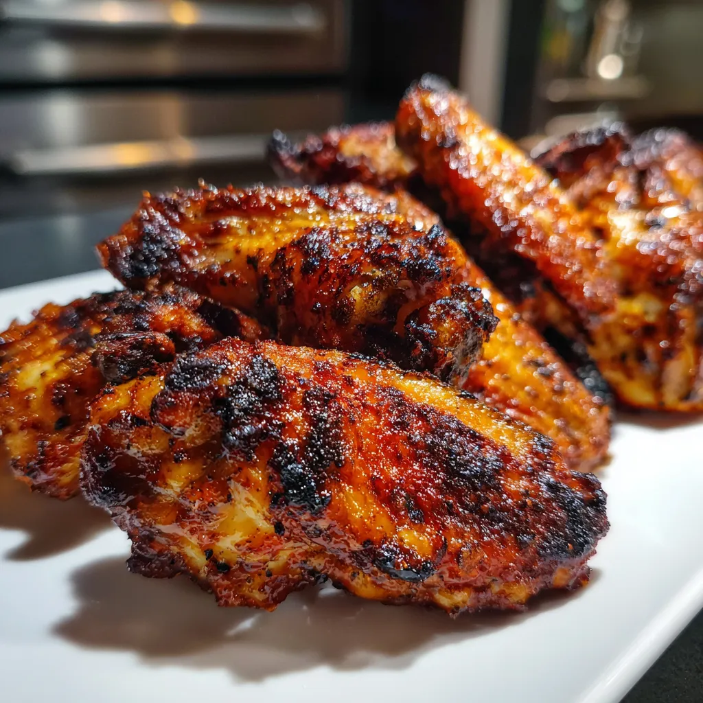 BBQ Air Fryer Chicken Wings with a Twist