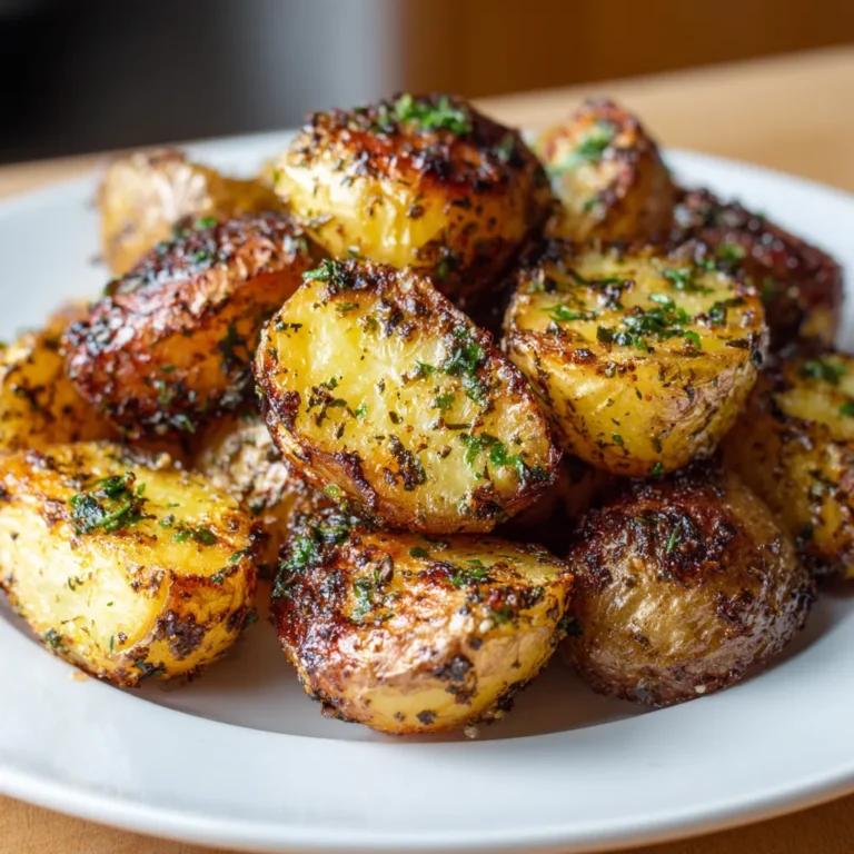 Air Fryer Garlic Herb Potatoes