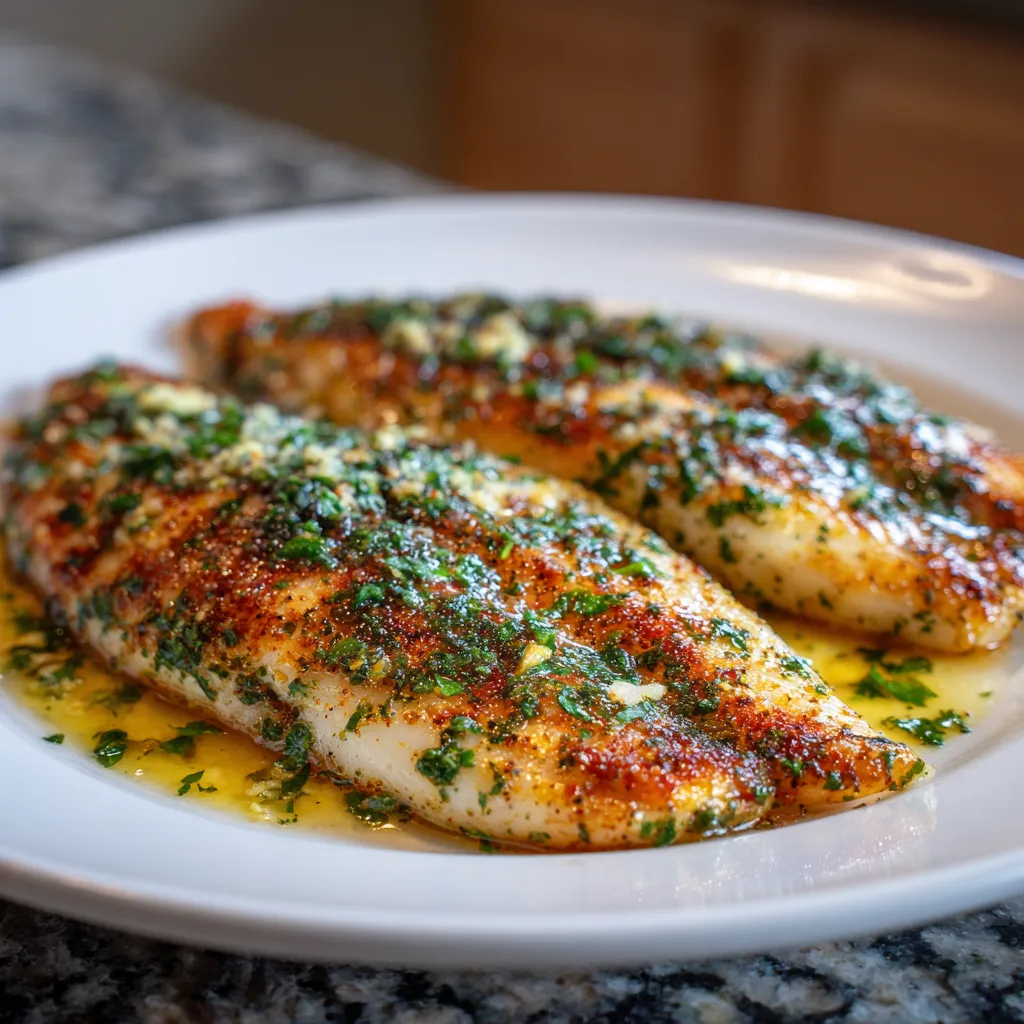Air Fryer Garlic Butter Tilapia