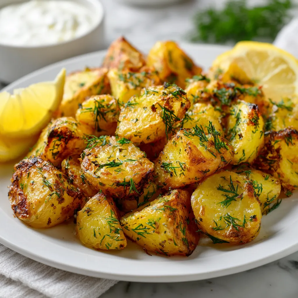 Air Fryer Lemon Dill Potatoes
