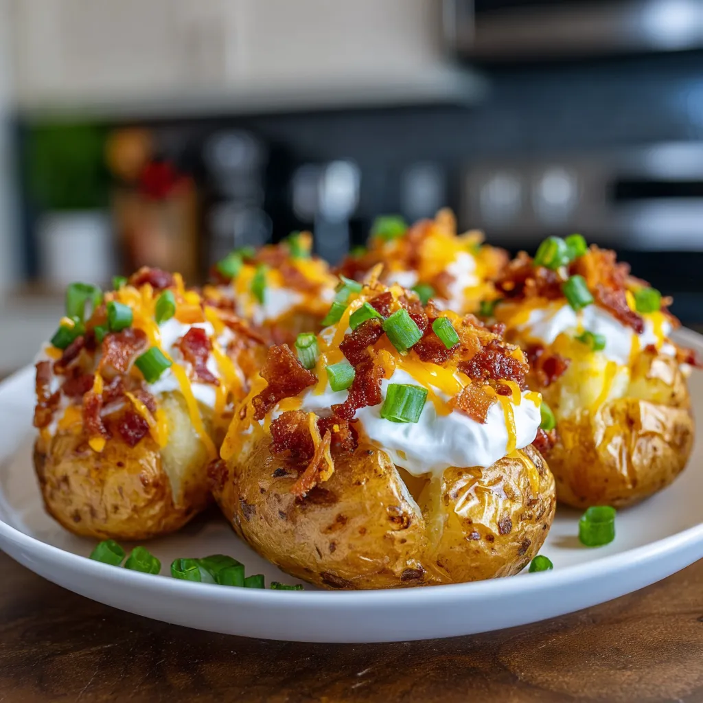 Air Fryer Loaded Potatoes
