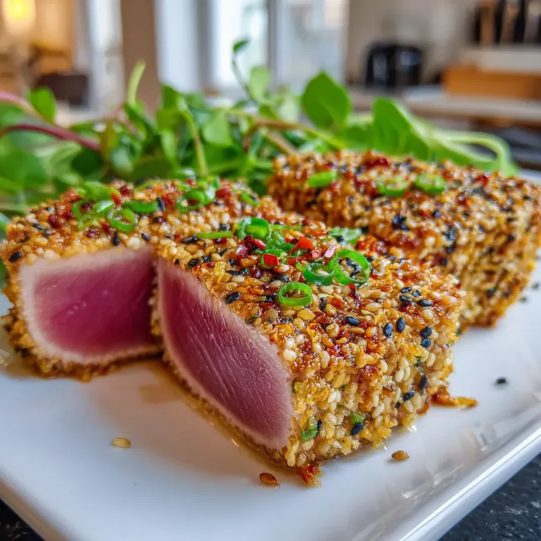 Air Fryer Sesame Crusted Tuna