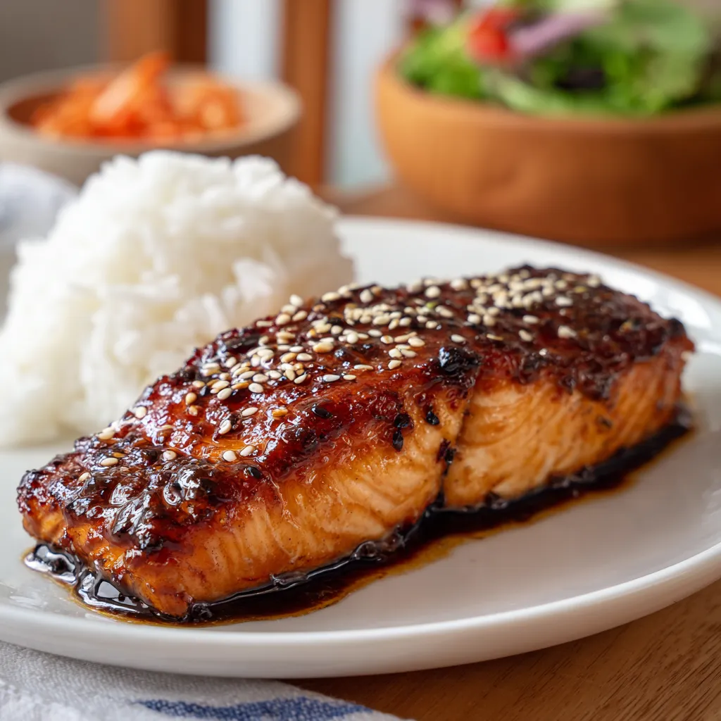 Air Fryer Teriyaki Salmon