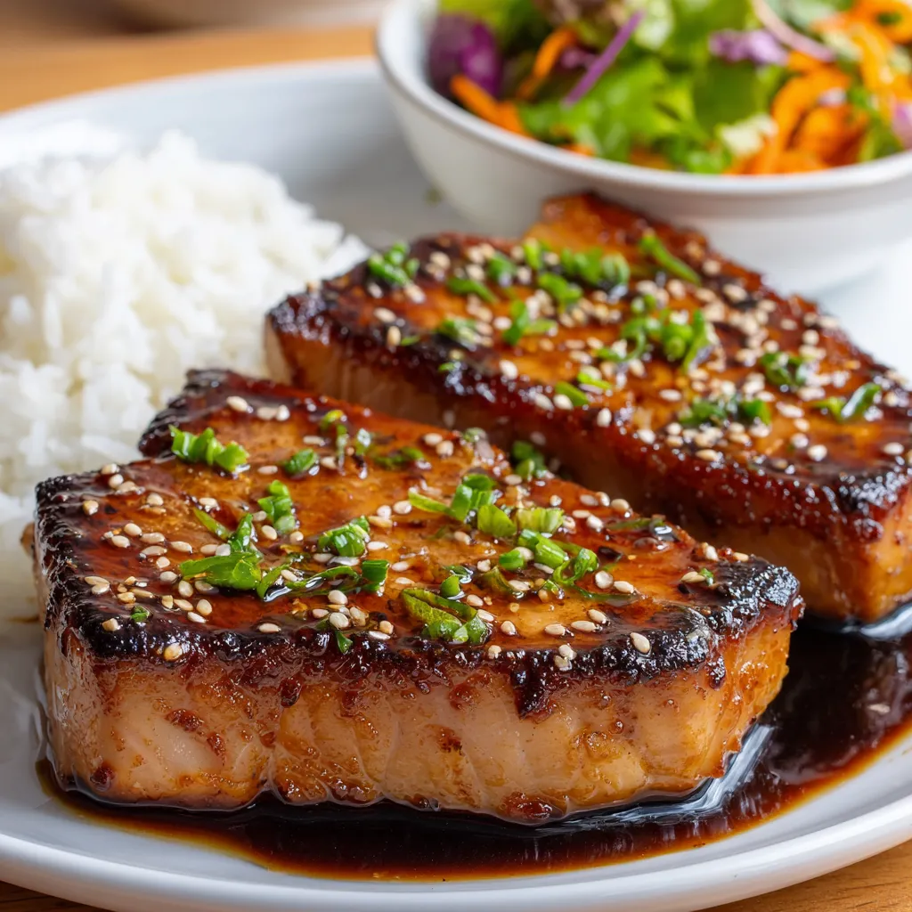 Air Fryer Teriyaki Tuna Steaks