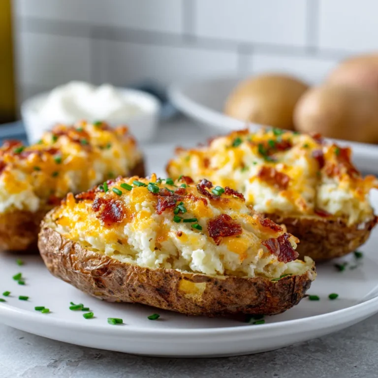 Air Fryer Twice Baked Potatoes