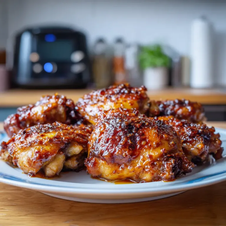 Sweet and Smoky Air Fryer Chicken Thighs