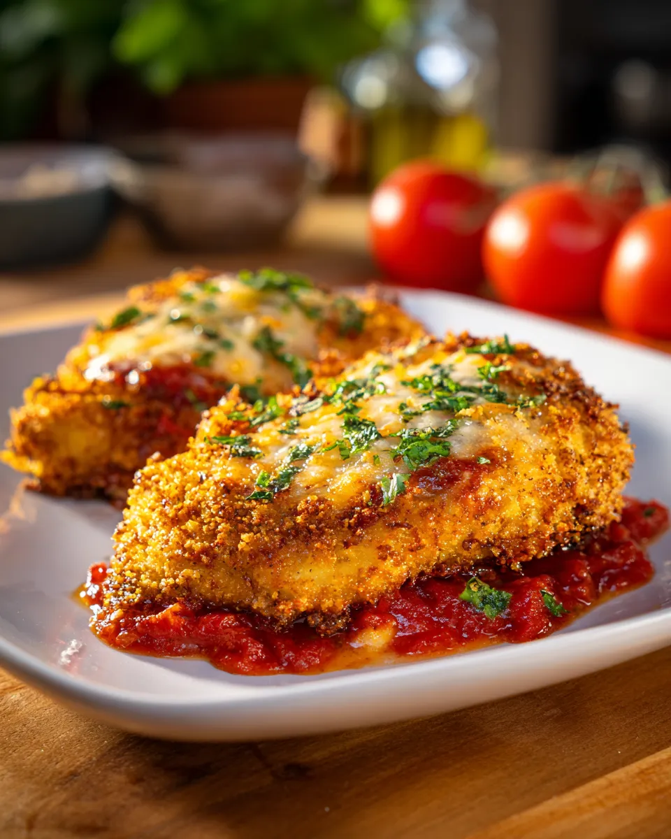Air Fryer Chicken Parmesan for Valentine’s Day