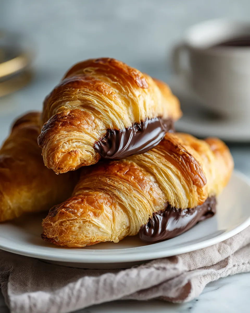 Air Fryer Chocolate Croissants for Valentine’s Day