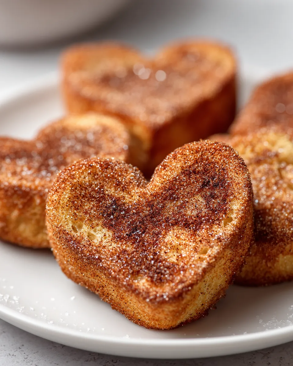 Air Fryer Cinnamon Sugar Hearts for Valentine’s Day