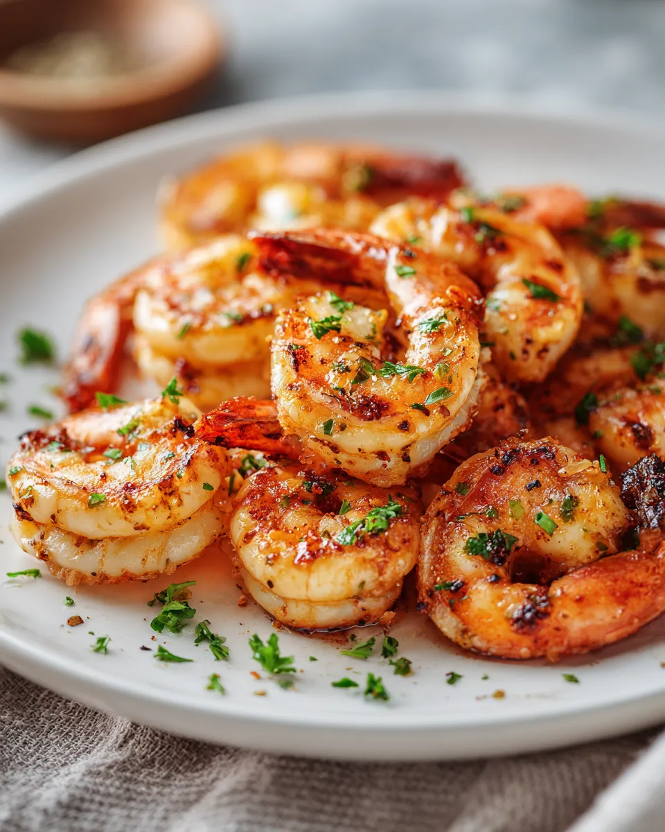 Air Fryer Garlic Butter Shrimp for Valentine’s Day