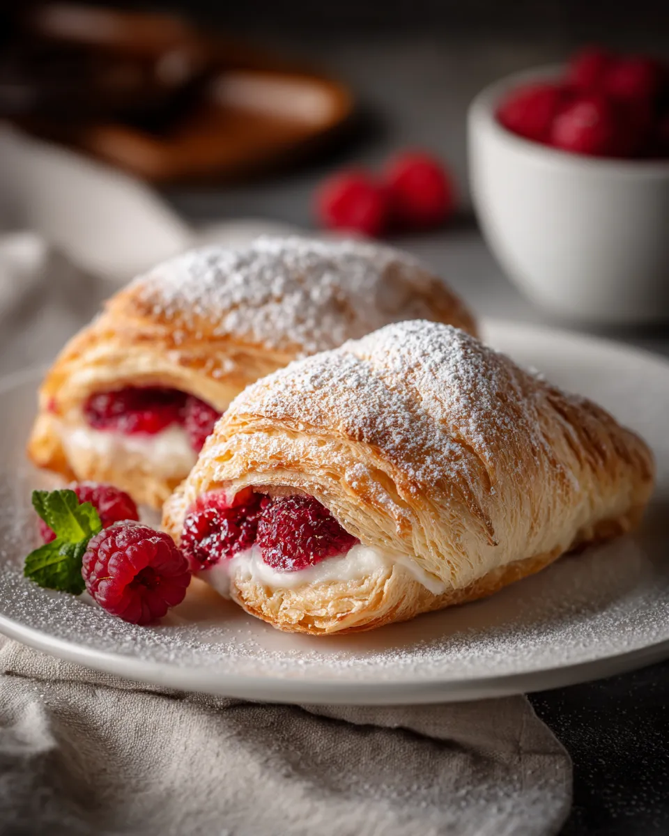 Air Fryer Raspberry Filled Pastries for Valentine’s Day