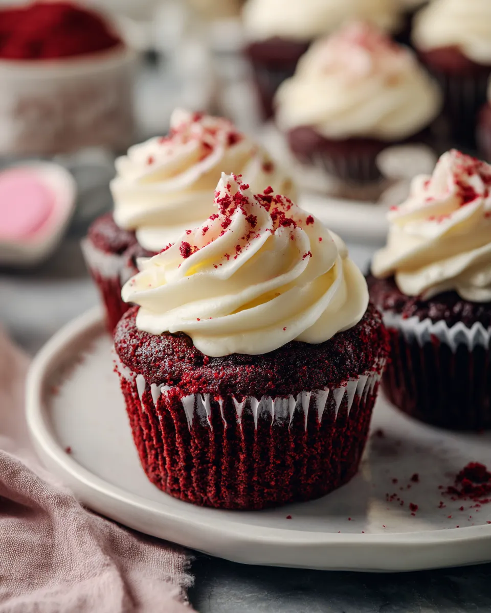 Air Fryer Red Velvet Cupcakes for Valentine’s Day