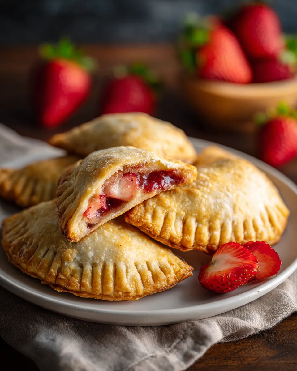 Air Fryer Strawberry Hand Pies for Valentine’s Day